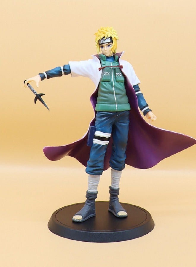 Naruto Fourth Hokage Minato Namikaze Handmade Figurine Doll Decoration Model - Image 1